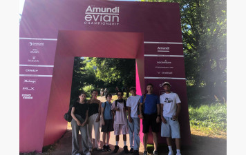L'Ecole de Golf en visite à l'Amundi Championship d'Evian